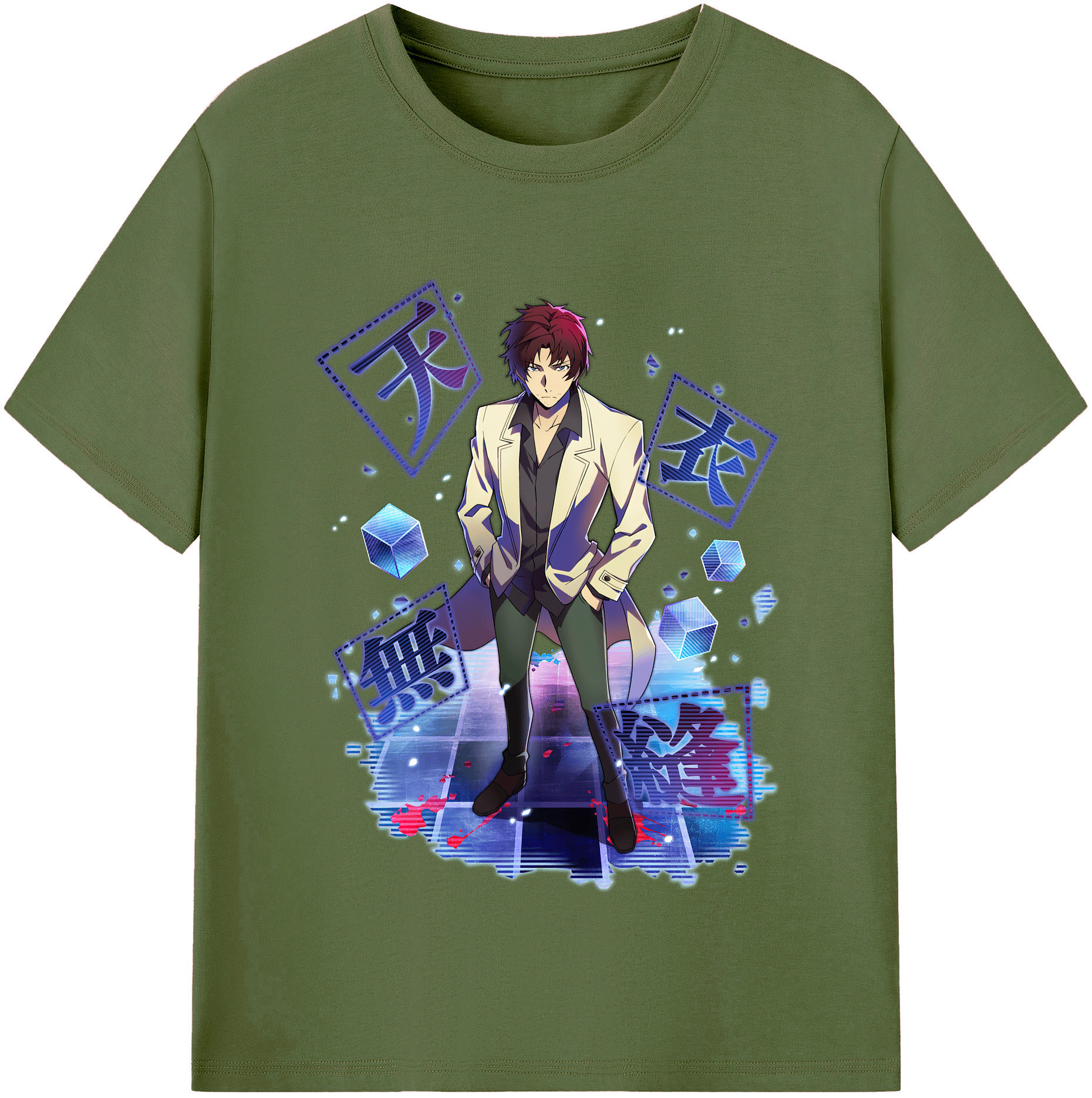 （画像用） 文豪ストレイドッグス Bungo Stray Dogs 綿100％半袖Tシャツ（フロントプリント）